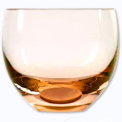 Moser Culbuto colours drinking glass topaz 340 ml