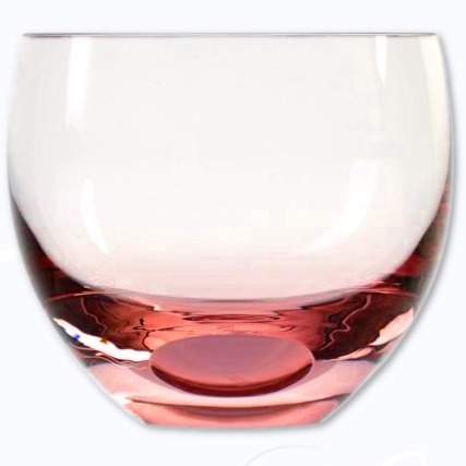 Moser Culbuto colours drinking glass rosalin 240 ml
