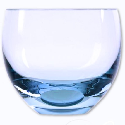 Moser Culbuto colours Moser Culbuto colours  Trinkglas aquamarin 240 ml  Glas
