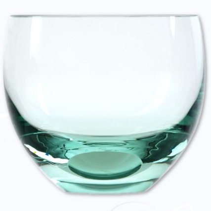 Moser Culbuto colours drinking glass beryl 240 ml