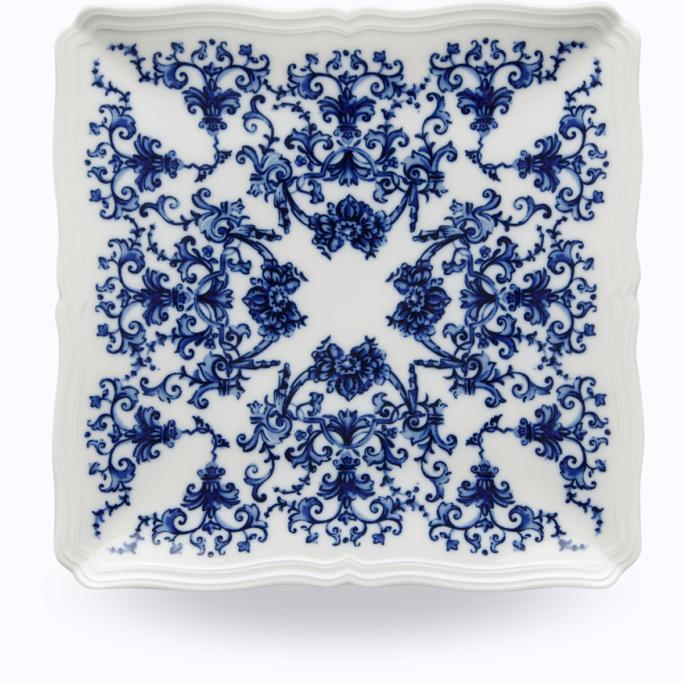 Richard Ginori Babele Blue plate square 26 cm 