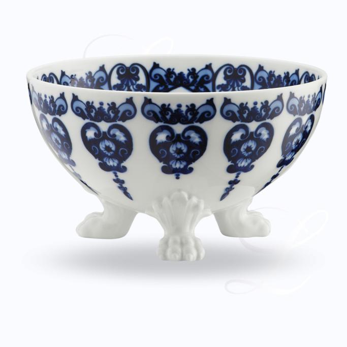 Richard Ginori Babele Blue bowl large w/ stand 