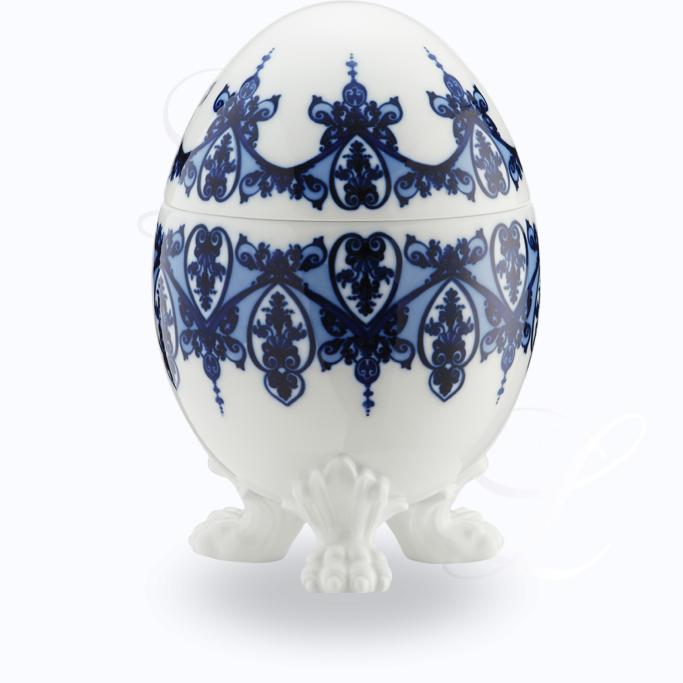 Richard Ginori Babele Blue  w/ stand Egg