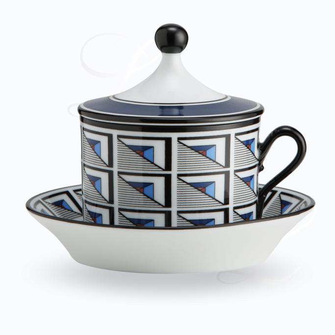 Richard Ginori Aurea teacup w/ saucer w/ cover 