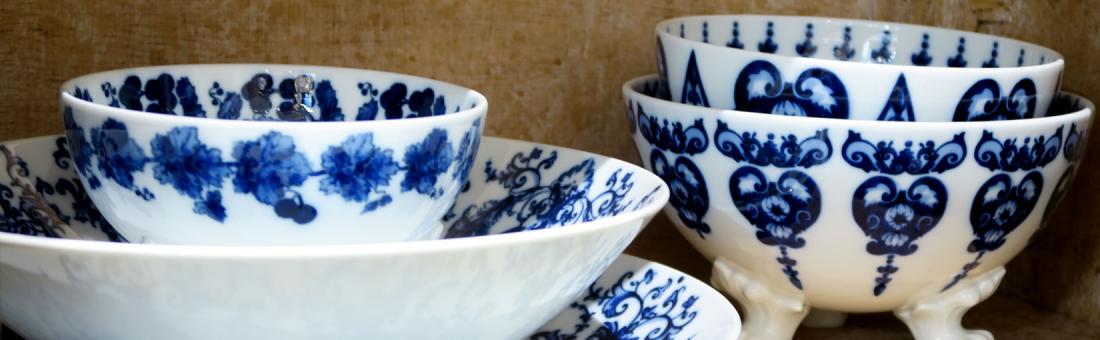 Richard Ginori Babele Blue dinnerware