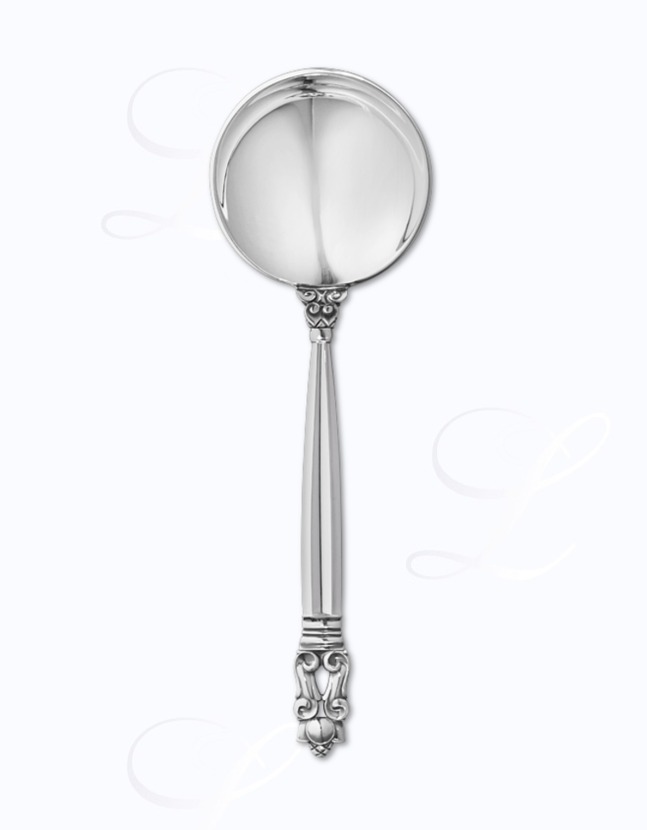 Georg Jensen Acorn bouillon / cream spoon  