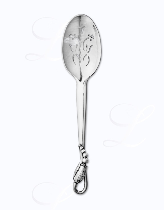 Georg Jensen Blossom Magnolia olive spoon 