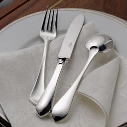 Ercuis Coupole 24 pcs Silver Plated Cutlery Set White