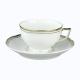 Raynaud Argent Polka Or teacup w/ saucer large 