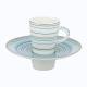 Raynaud Attraction Turquoise mocha cup w/ saucer 