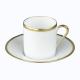 Raynaud Fontainebleau Or coffee cup w/ saucer 