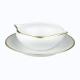 Raynaud Fontainebleau Or gravy boat w/ saucer 
