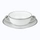 Raynaud Fontainebleau Platine soup bowl   w/ saucer 