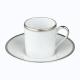 Raynaud Fontainebleau Platine mocha cup w/ saucer 