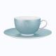 Raynaud Minéral Irisé Sky blue teacup w/ saucer large 