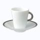 Raynaud Mineral Platine mocha cup w/ saucer 