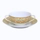Raynaud Salamanque Or Blanc soup bowl   w/ saucer 