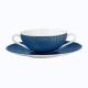 Raynaud Trésor bleu soup bowl   w/ saucer 