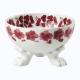 Richard Ginori Babele Rosso bowl small w/ stand 