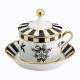 Richard Ginori Cirque des Merveilles Blanc teacup w/ saucer w/ cover N°3