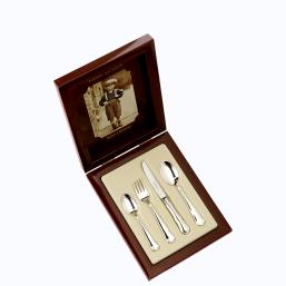 Robbe & Berking Alt Chippendale  Kinderbesteck 04 tlg   Silberauflage