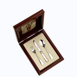 Robbe & Berking Alt Spaten  Kinderbesteck 03 tlg   Silberauflage