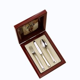 Robbe & Berking Avenue  Kinderbesteck 03 tlg   Silberauflage