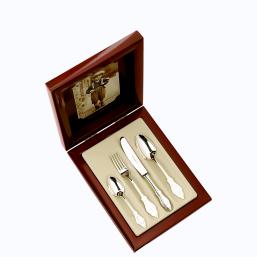 Robbe & Berking Ostfriesen  Kinderbesteck 04 tlg   Silberauflage