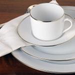 Christofle Porzellan Albi Platine