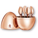  Mood Precious rosegold mocha spoons set 6 pcs im Design-Ei