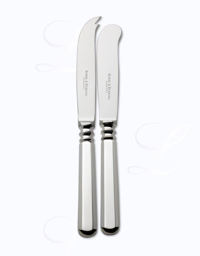 Robbe & Berking Alt Spaten butter + cheese knives  hollow handle 