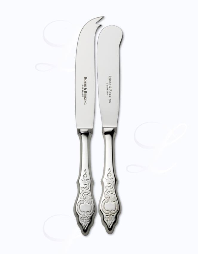 Robbe & Berking Ostfriesen butter + cheese knives  hollow handle 