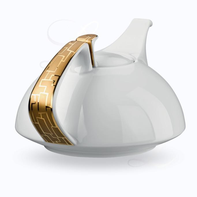 Rosenthal TAC Skin Gold Rosenthal TAC Skin Gold  Teekanne   Porzellan