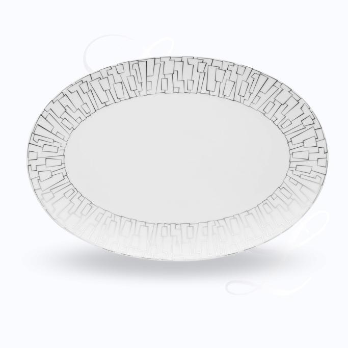 Rosenthal TAC  Gropius Skin Platin Rosenthal TAC  Gropius Skin Platin  Servierplatte  34 cm  Porzellan