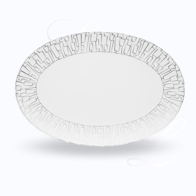 Rosenthal TAC  Gropius Skin Platin Rosenthal TAC  Gropius Skin Platin  Servierplatte  38 cm  Porzellan