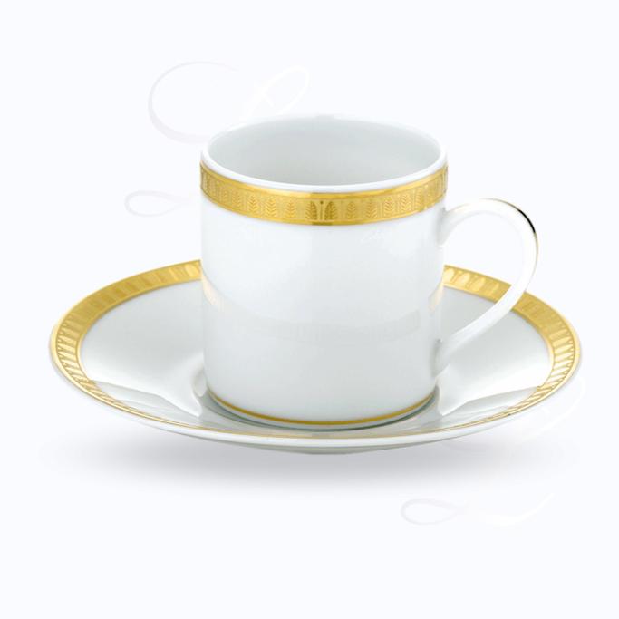 Christofle Malmaison Or Christofle Malmaison Or  Kaffeetasse  und Untertasse  Porzellan