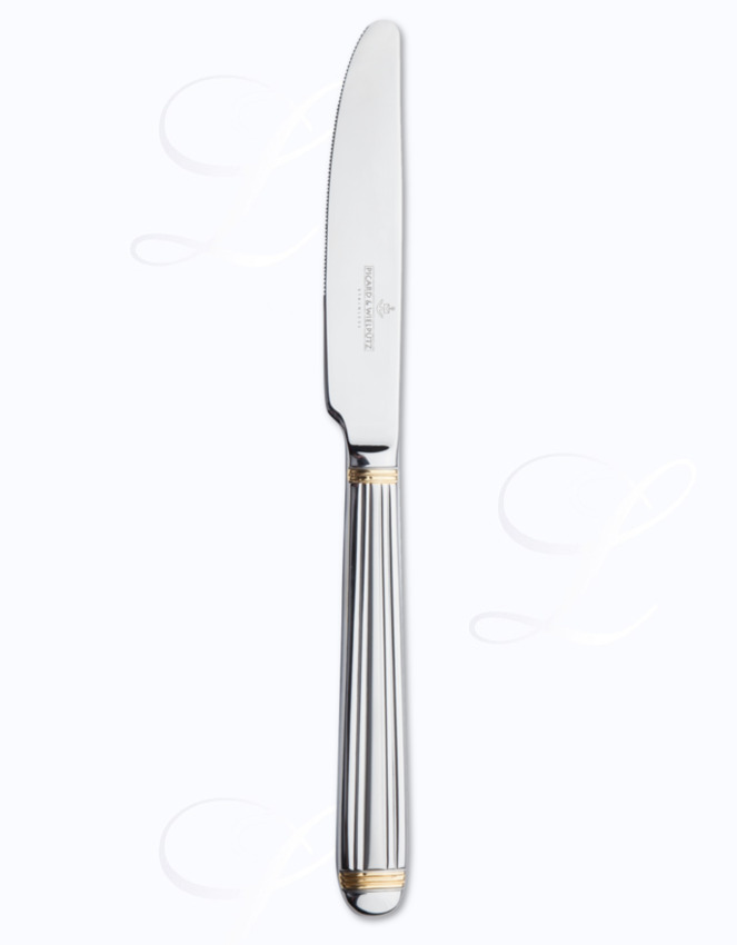 Picard & Wielpuetz Marina Gold dinner knife hollow handle 