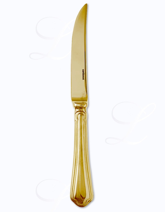 Sambonet Filet Toiras  Sambonet Filet Toiras   Steakmesser Monobloc   PVD Gold