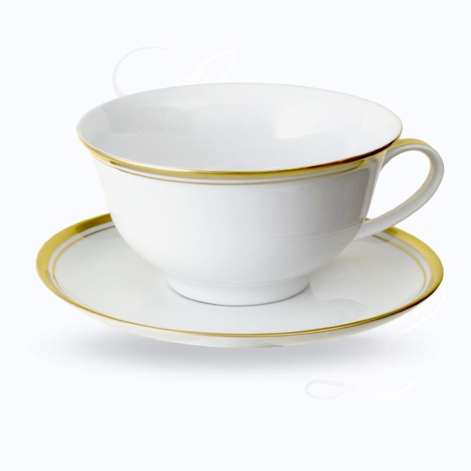 Reichenbach Colour Goldlinie breakfast cup w/ saucer 