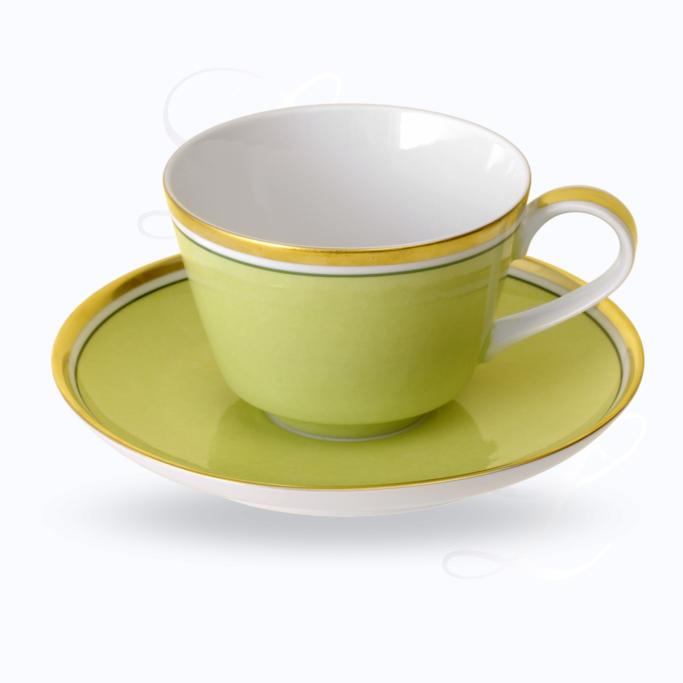 Reichenbach Colour I Grün cappuccino cup w/ saucer 