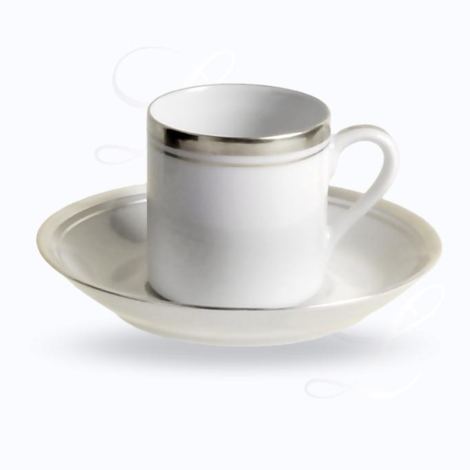 Reichenbach Colour Silberrand mocha cup w/ saucer 