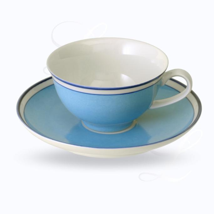 Reichenbach Colour Sylt Blau Reichenbach Colour Sylt Blau  Teetasse  und Untertasse  Porzellan