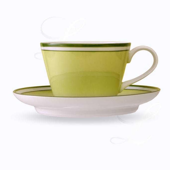 Reichenbach Colour Sylt Grün cappuccino cup w/ saucer 