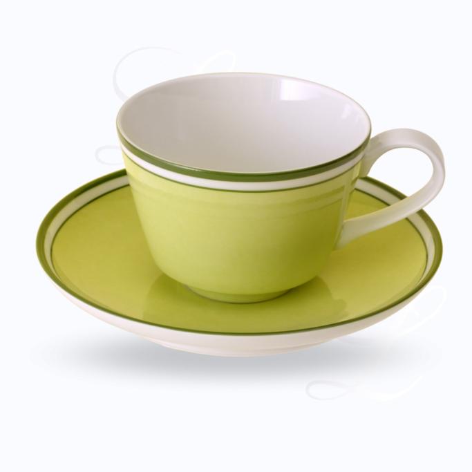 Reichenbach Colour Sylt Grün cappuccino cup w/ saucer 