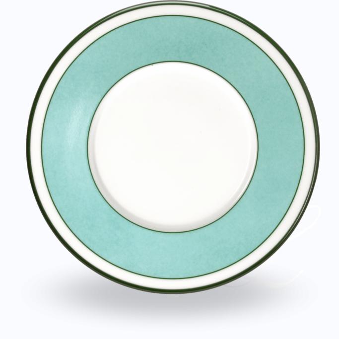 Reichenbach Colour Sylt Türkis bread plate w/ rim 