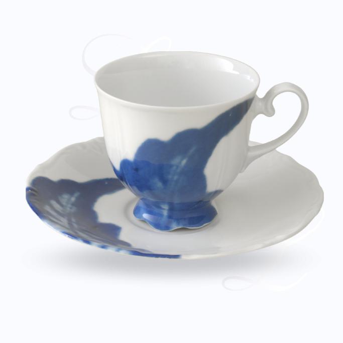 Reichenbach Blue Flou coffee cup w/ saucer 