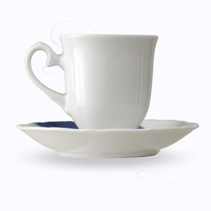 Reichenbach Blue Flou mocha cup w/ saucer 