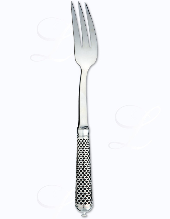 Ercuis Calypso Noir vegetable serving fork  