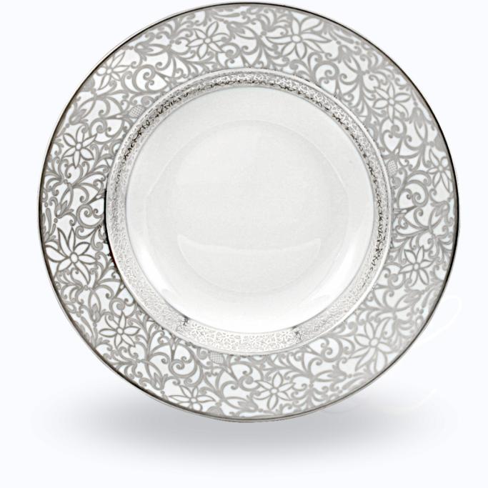 Raynaud Tolede Platine Blanc soup plate w/ rim 23 cm 