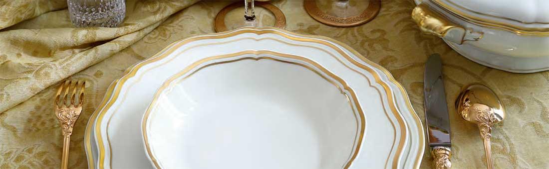 Raynaud Argent Polka Or dinnerware